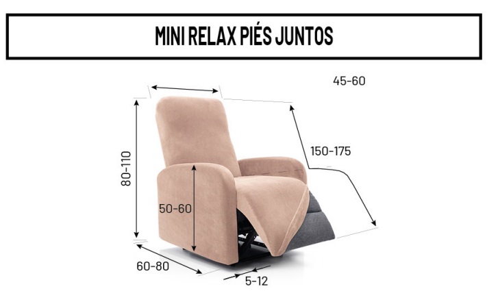 Medidas funda sofa relax Mini